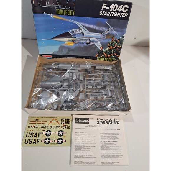 NOB Monogram 5444 1:48 Scale NAM F-104C Starfighter Airplane Model Kit - Picture 1 of 10